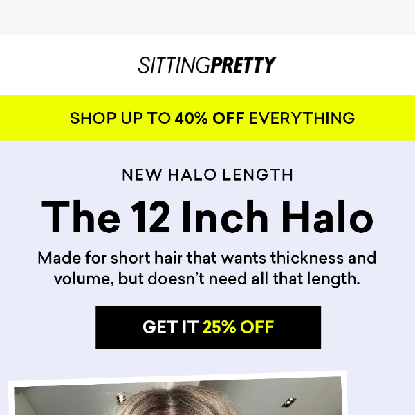 NEW: The Short Hair Halo 👋