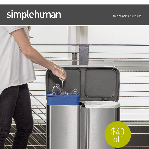 Save $40 on our dual compartment step can!