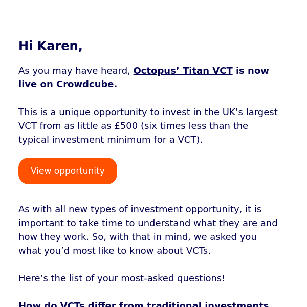 Octopus’ Titan VCT: Your questions, answered