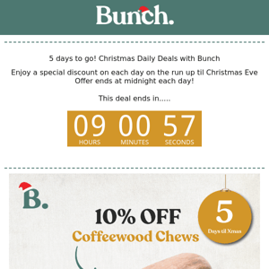 10% off Coffeewood Chews - Ends Midnight 😍🎄