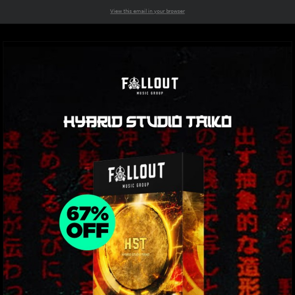 🕙 FINAL CALL: 67% Off Hybrid Studio Taiko by Fallout Music Group