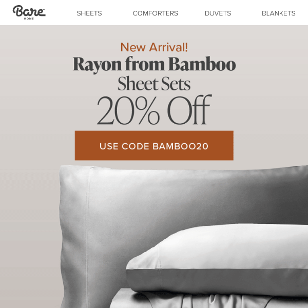 They're Here! Our Rayon from Bamboo Sheets