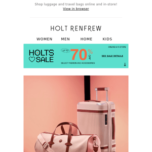 New at Holts | Pack Your Bags