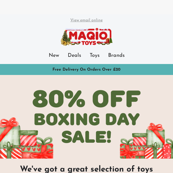 🎉 Boxing Day Sale: 80% OFF
