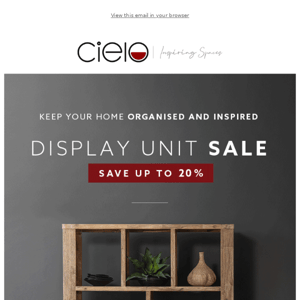 The Display Unit Sale | Save up to 20%