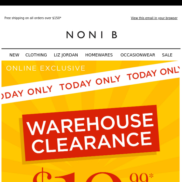 Our Biggest Warehouse Clearance EVER is on!