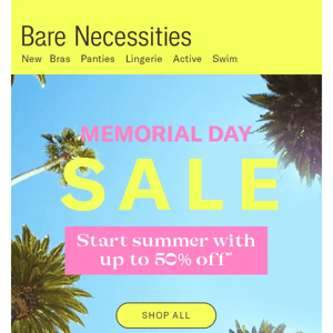 STARTS NOW! Memorial Day Sale Up To 50% Off