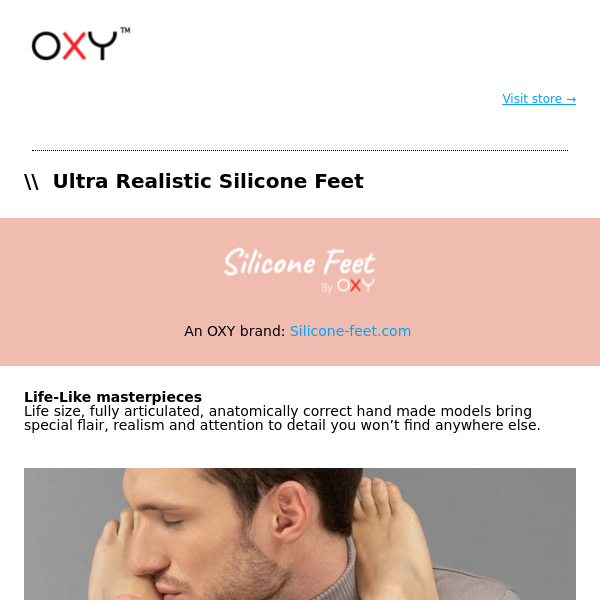 Silicone Feet - Ultra Realistic - Oxy shop