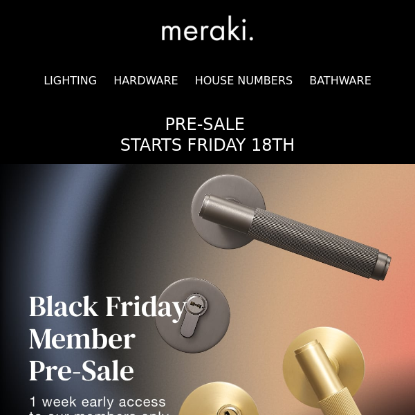 Black Friday pre-sale  🔐