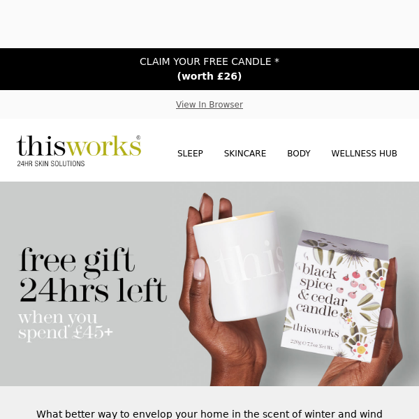 Free candle worth £26?