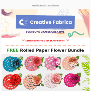 FREE 🌸 3D Floral SVG Paper Crafting Set 🌿