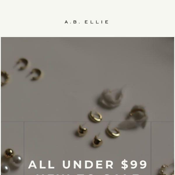 NEW TO SALE — UNDER $99