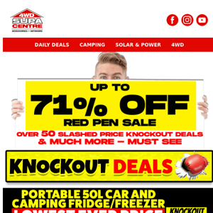 50+ Mouth-Waterin' Knockouts Up to 71% Off + Freight Included Scorchers - Guaranteed Unbeatable Bargains Galore - Gotta See