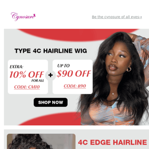 ATTN! Low to $70 4C EDGES Wig