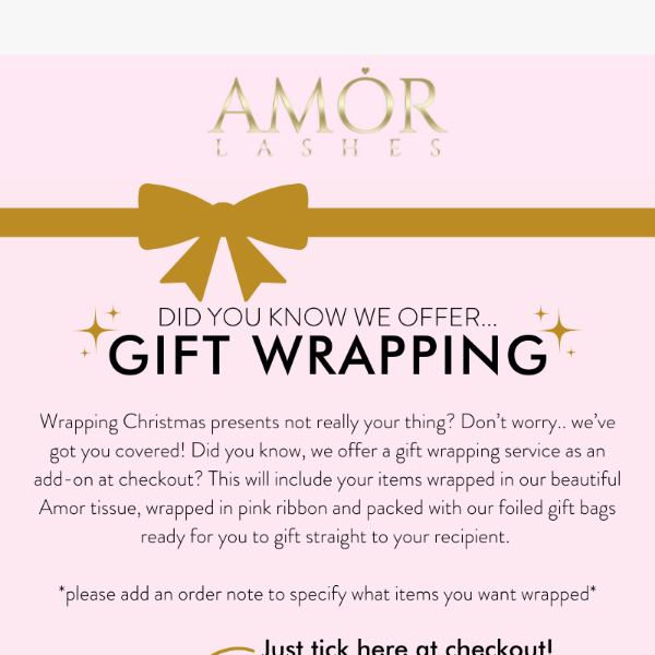 Add gift wrapping to your order! 🎁