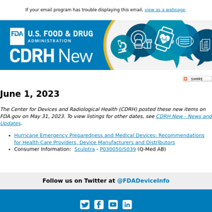 CDRH New - June 1, 2023