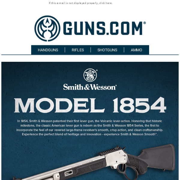 Introducing The Model 1854 From Smith & Wesson - SHOP NOW!
