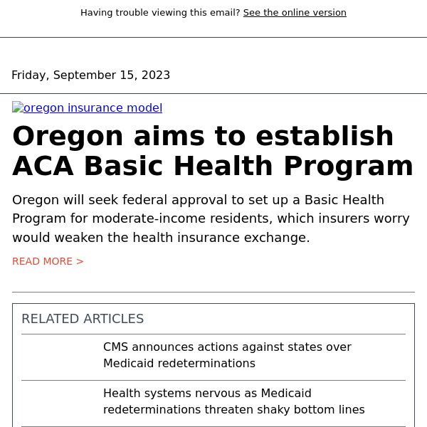 Oregon's Basic Health Program plan has insurers worried