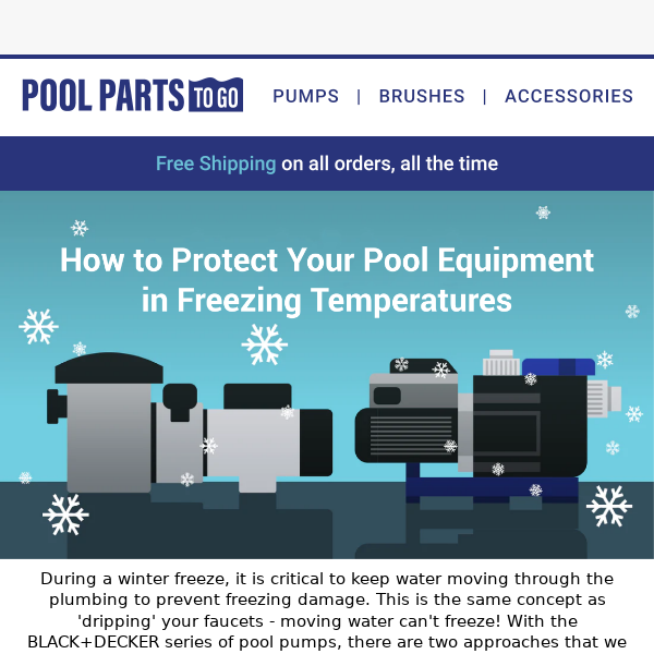 How to Protect Your Pool Pump in Freezing Temperatures 🥶