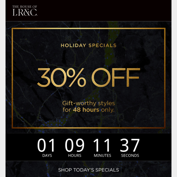 30% off: unbox today's holiday special