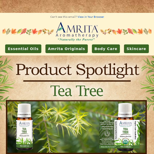 Be Protected — Discover the Royal Benefits of Tea Tree 🌿