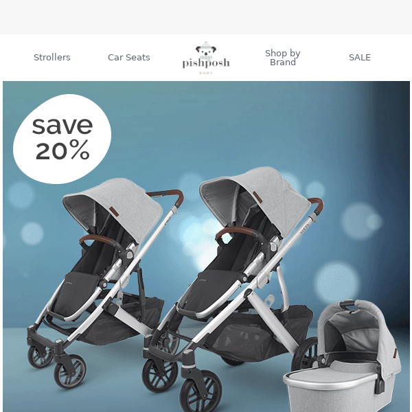 🤍Surprise sale! 20% Off UPPAbaby Vista + Cruz in Stella