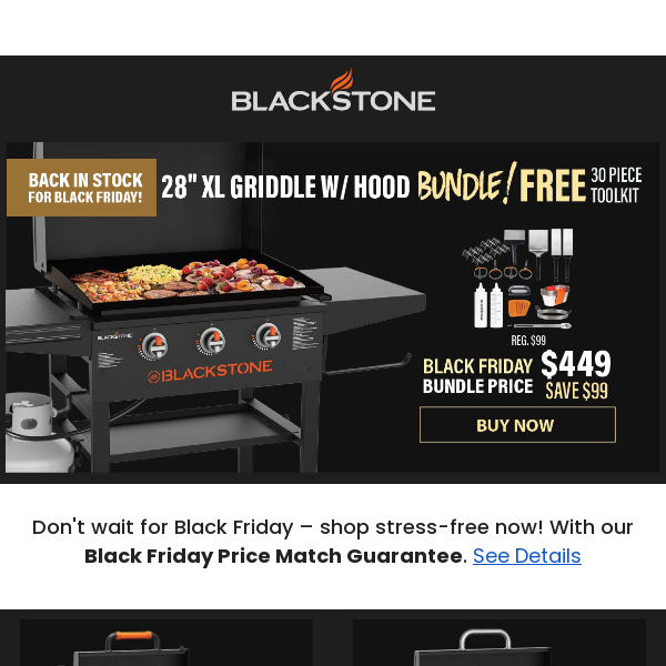 Blackstone griddles on sale for Black Friday 2023