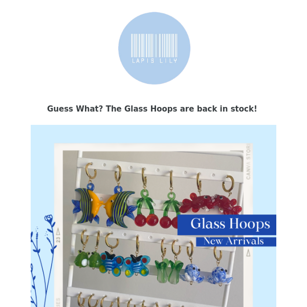 Restock Alert: Best Selling Glass Hoops!