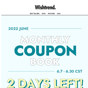 Monthly Coupon Book📘 2 Days Left