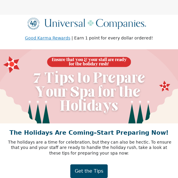 Can Your Spa Handle the Holiday Rush? Your Holiday Prep Checklist is Here!