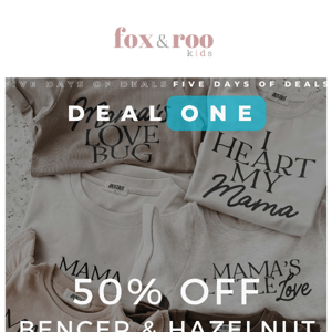 Day one! 50% off Bencer & Hazelnut! 🤩