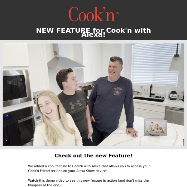 Cool Feature Added to Cook'n with Alexa