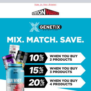 Exclusive discounts on Genetix Nutrition! 💪🏼