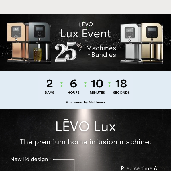 LAST CHANCE! 🚨 25% OFF LUX (Savings of $124+ !!)