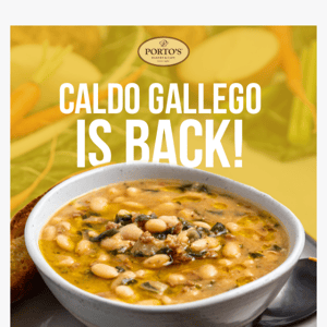 Caldo Gallego Soup is BACK! 🥣