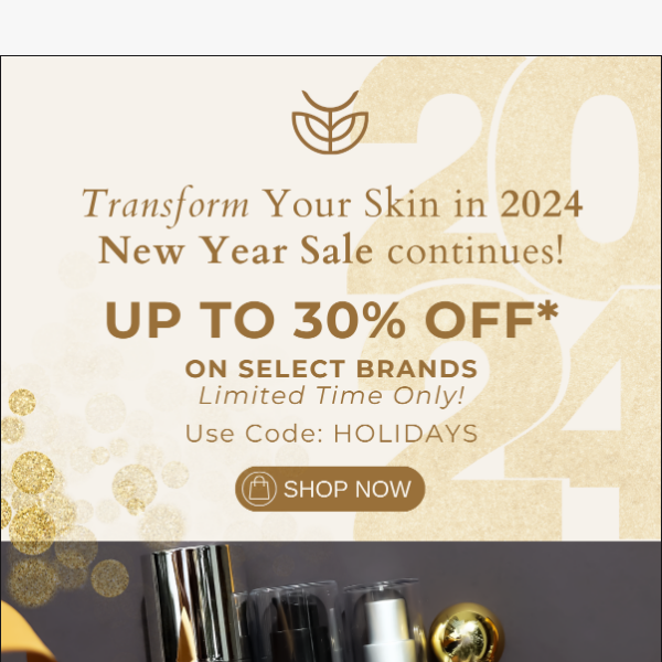✨Transform Your Skin in 2024 - Up to 30% OFF*✨