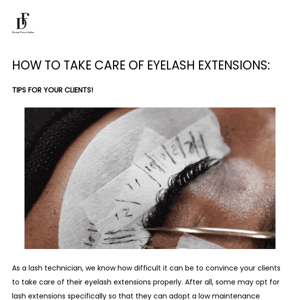 HOW TO TAKE CARE OF EYELASH EXTENSIONS?🤔