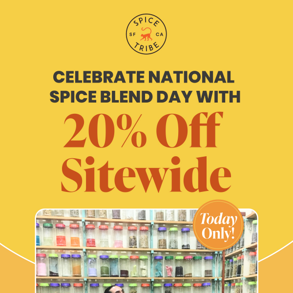 20% Off Spice Blend Day Sale Ends Soon!