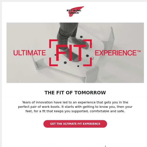 Red Wing Shoes Launches Ultimate Fit Experience with 3D Mapping Technology