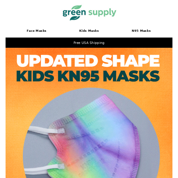 🤩30+ Styles IN STOCK - Updated Shape Kids KN95 Masks