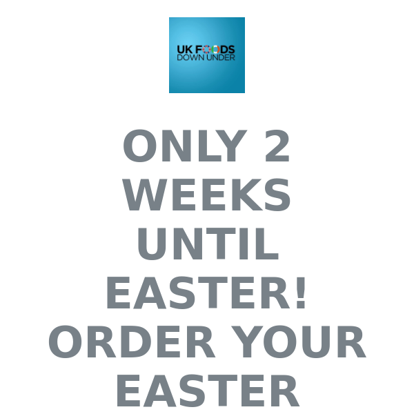 ONLY 2 WEEKS TO EASTER!!! 10% OFF EVERYTHING ONLINE!