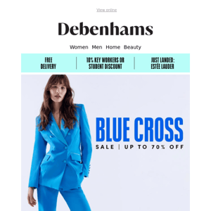 Debenhams Blue Cross sale ends soon