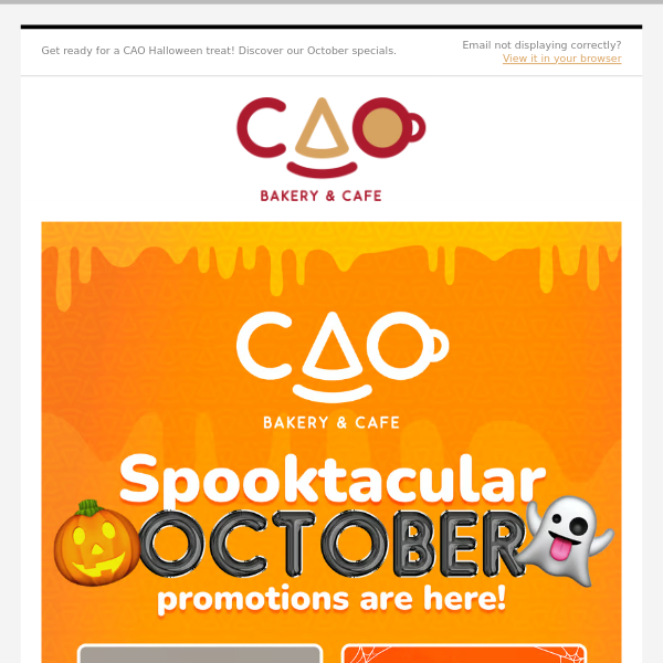 🎃 CAO's Spooktacular October Promotions Are Here! 👻