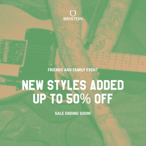 New Styles Added! Up to 50% Off