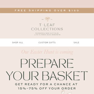 Prepare your basket 🐰