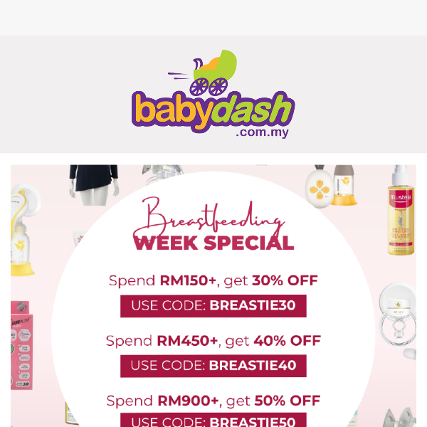 Breastfeeding Week Special: Enjoy up to 50% OFF! - Babydash