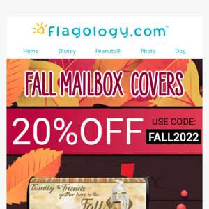 Wrap your Mailbox in Warm Colors of Fall/Nature’s Fall Palette.