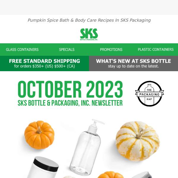 📰 Pumpkin Spice Bath & Body Care Recipes In SKS Packaging 🎃