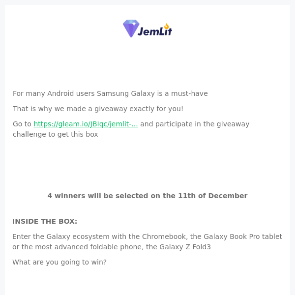 Samsung Galaxy Box Giveaway
