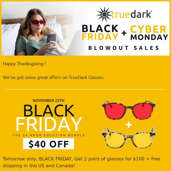 Black Friday & Cyber Monday Sale!